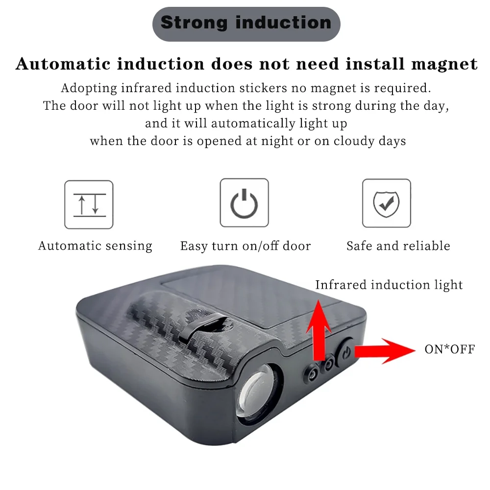 Proyector LED de Logotipo para Puertas de Auto | Luz de Bienvenida Inalámbrica Universal - Image 13